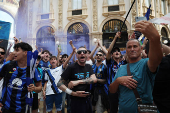 Champions League - Final - Inter Milan fans gather in Milan