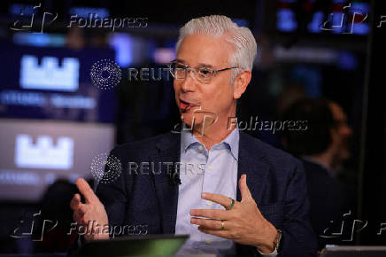 Wells Fargo CEO Charlie Scharf speaks during in interview with CNBC on the floor of the NYSE in New York