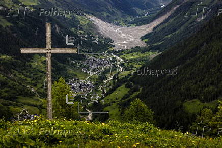 Aftermath of Birch Glacier collapse in Switzerland