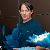 New Al Hilal coach Simone Inzaghi arrives in Riyadh to coach his new football team