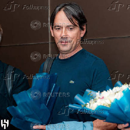 New Al Hilal coach Simone Inzaghi arrives in Riyadh to coach his new football team