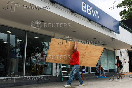 Hurricane Erick strengthens off Mexico's Pacific Coast, in Acapulco