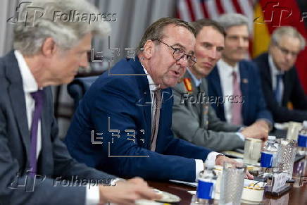 US Defense Secretary Hegseth meets with German Defense Minister Pistorius