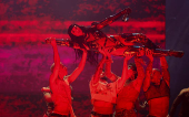 Katy Perry performs at the Kia Forum in Inglewood, California