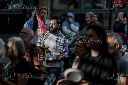 Protest in the Netherlands against famine in Gaza
