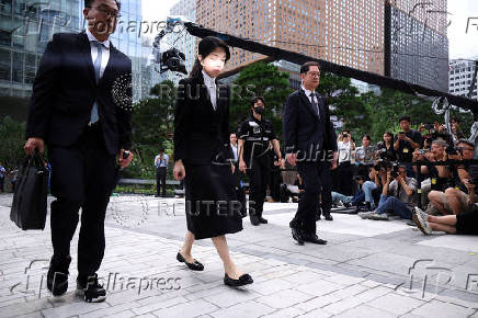 FILE PHOTO: South Korea's ex-First Lady faces questioning by special prosecution over bribery, influence-peddling allegations