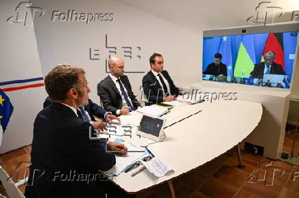 European leaders hold video conference on Ukraine