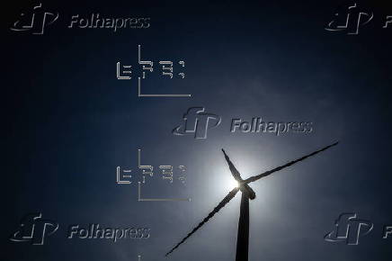 Wind farm in Fontaine-Macon