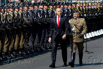 Poland holds military parade on Armed Forces Day, in Warsaw