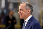 Canada's Prime Minister Mark Carney makes a campaign stop in Saint-Eustache