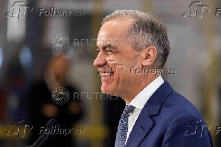 Canada's Prime Minister Mark Carney makes a campaign stop in Saint-Eustache