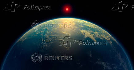 Illustration shows a hycean world