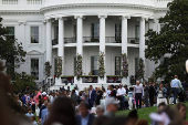 U.S. President Trump attends the annual White House Easter Egg Roll