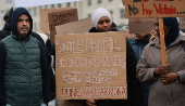 Protest against social reforms of the Belgian government