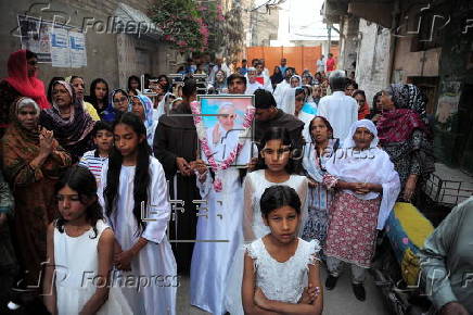 Pakistan's Christian community members attend mass for late Pope Francis