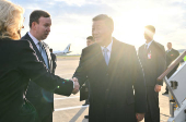 Chinese President Xi Jinping arrives in Moscow ahead of Victory Day celebrations