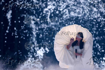 Dress rehearsal 2 ahead of the second semi-final for the 2025 Eurovision Song Contest, in Basel