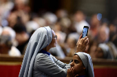 Pope Leo ordains new Catholic priests during a Mass in St. Peter's Basilica, at the Vatican