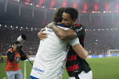 Partida entre Flamengo x Fortaleza pelo Campeonato Brasileiro no Maracanã.
