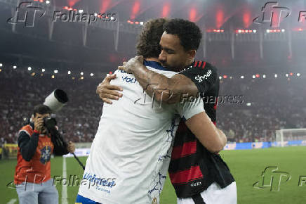 Partida entre Flamengo x Fortaleza pelo Campeonato Brasileiro no Maracanã.