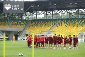 Polish national soccer team training session in Katowice