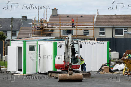 Excavation at the site of Bon Secours Mother and Baby Home, where bodies of 796 babies were uncovered, in Tuam