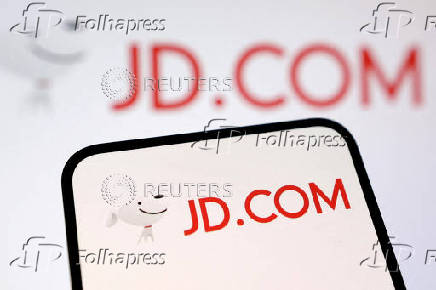 FILE PHOTO: Illustration shows JD.COM logo