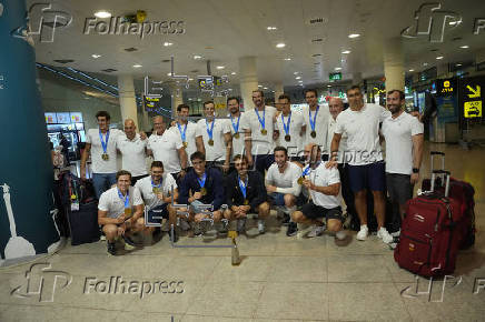 LLEGADA SELECCIÓN ESPAÑOLA WATERPOLO