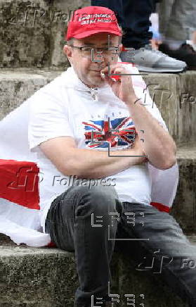 Britain First group hold 'March for Remigration' in Manchester