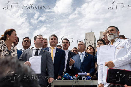 Coletiva de imprensa do PL sobre anistia