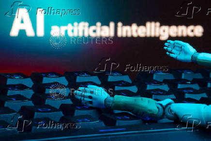 FILE PHOTO: Illustration shows message reading