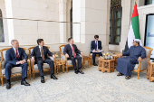 Sheikh Mansour bin Zayed Al Nahyan, UAE Vice President and Deputy Prime Minister meets with Igor Krasnov, Prosecutor-General of Russia, in Abu Dhabi