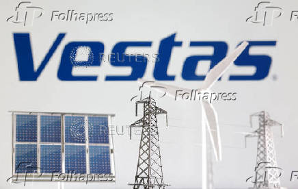 FILE PHOTO: Illustration shows Vestas logo