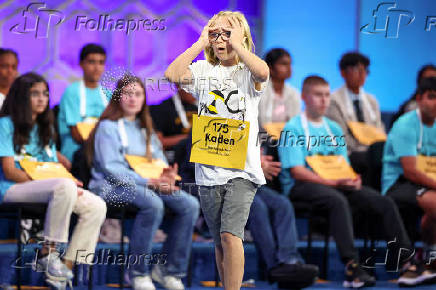 Student Spellers compete in the opening rounds of the annual Scripps National Spelling Bee in Maryland