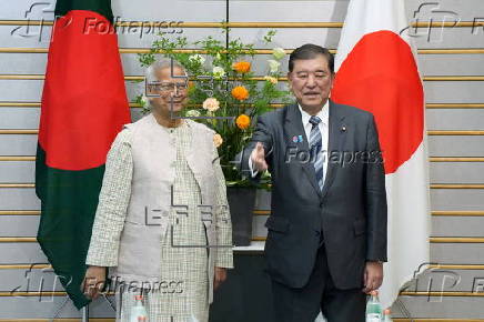 Chief adviser of Bangladesh's interim government Muhammad Yunus visits Japan