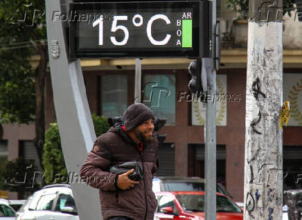 Manhã fria na capital paulista