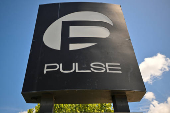 Memorial outside the former Pulse nightclub on the nine-year anniversary of the shooting in Orlando