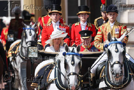 Trooping the Colour parade to honour Britain's King Charles on his official birthday in London