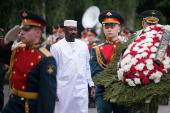 Interim President of the Republic of Mali Assimi Goita attends a wreath-laying ceremony in Moscow