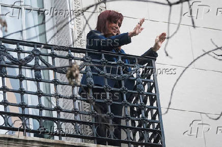 FILE PHOTO: Argentina's Supreme Court upholds former President Cristina Fernandez de Kirchner's guilty verdict for defrauding the state, in Buenos Aires