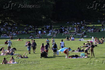 O dia da independência de 4 de julho é comemorado no Central Park Great Lawn.