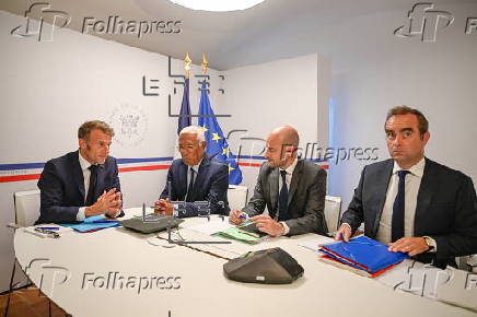 European leaders hold video conference on Ukraine