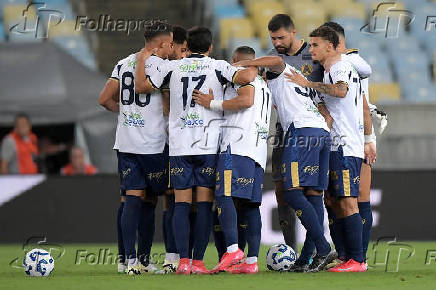 Partida entre Fluminense e Aparecidense válida pela Copa do Brasil.