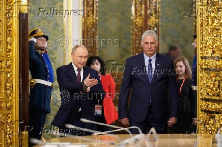 Russian President Putin and Cuban President Diaz-Canel meet in Moscow