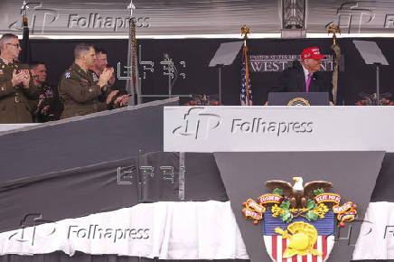 US President Trump delivers commencement address at US Military Academy