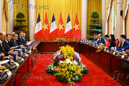 French President Macron visits Vietnam