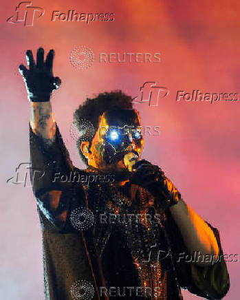 The Weeknd performs at MetLife Stadium in East Rutherford
