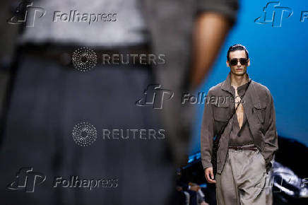 Giorgio Armani presents Spring-Summer 2026 menswear collection, in Milan
