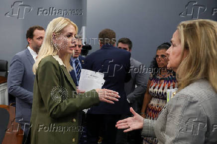 U.S. Attorney General Bondi testifies before a House Appropriations Justice Subcommittee hearing, on Capitol Hill