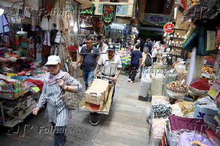 Daily life in a bazaar in Tehran amid ceasefire with Israel